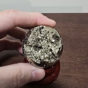 Pyrite Crystal Sphere #I 48 mm